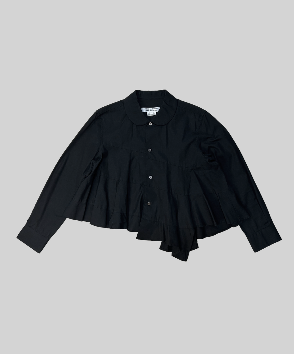 Comme des Garcons Comme des Garcons AW18 Peplum Ruffle Blouse