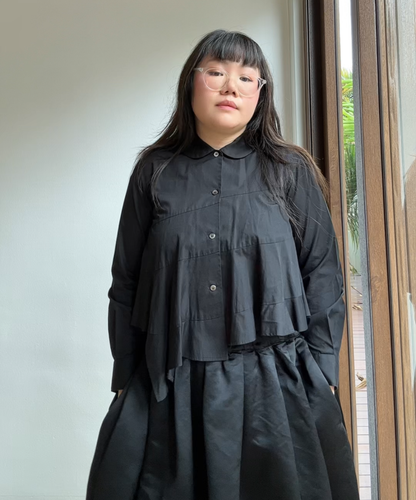 Comme des Garcons Comme des Garcons AW18 Peplum Ruffle Blouse