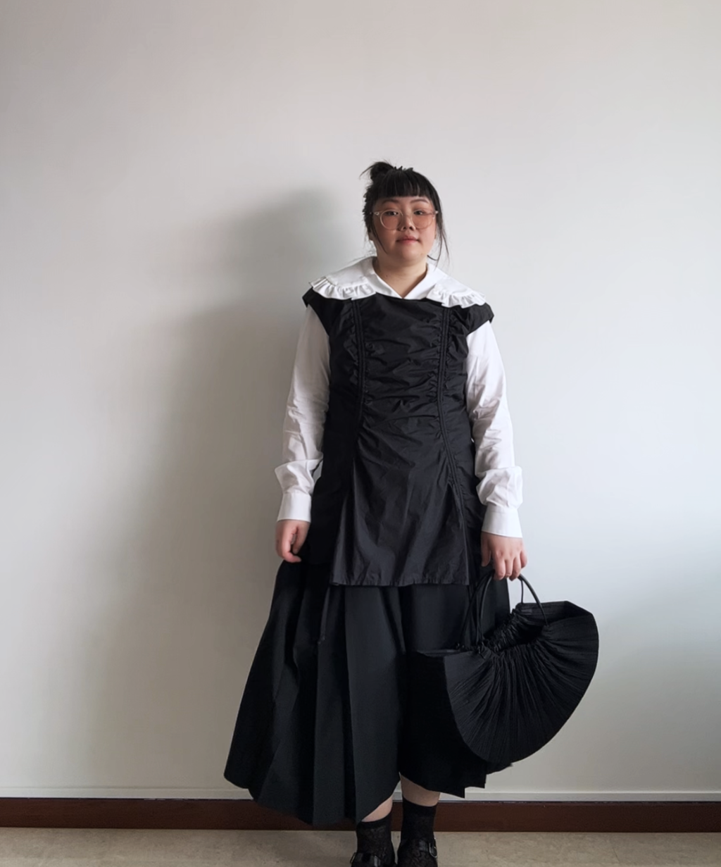 Comme des Garcons Comme des Garcons SS25 Side Pleats Wool Comme des Garcons Comme des Garcons SS25 Side Pleats Wool