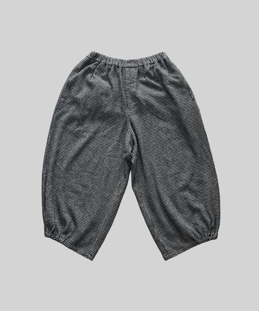Black Comme des Garcons AW14 Houndstooth Balloon Wool Pants