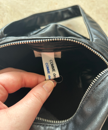 Comme des Garcons faux leather mini candy bag