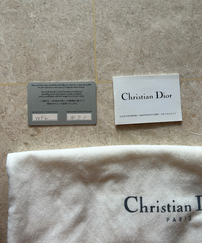 Christian Dior 2000 Beaded Handle Nylon Handbag