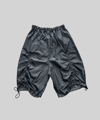 Yohji Ground Y Shirring Nylon Twill Gaucho Pants