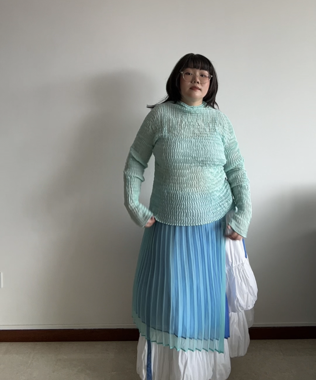 Issey Miyake IM Product 90s Reversible Pleated Apron Dress