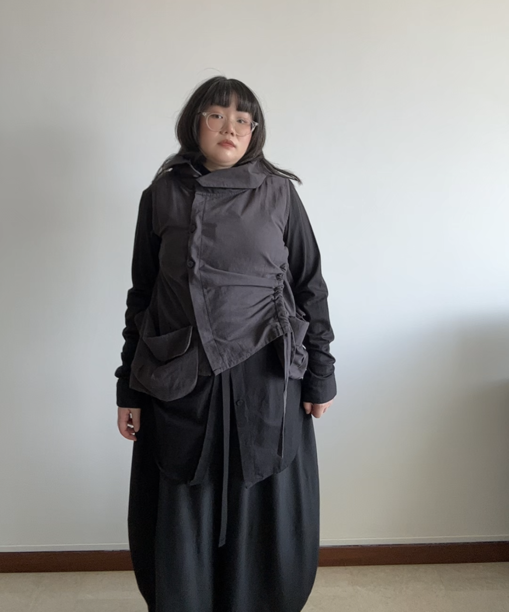 Jiu Sensounico 2-way Asymmetrical High Neck Vest