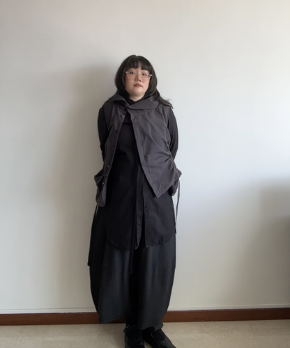 Jiu Sensounico 2-way Asymmetrical High Neck Vest