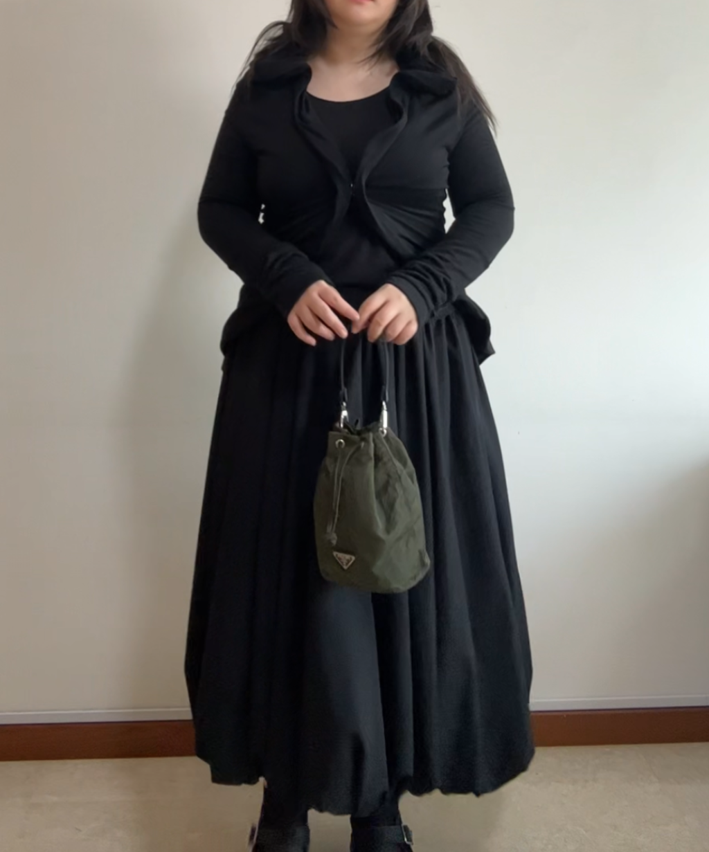 Prada mini green bucket bag (upcycled)