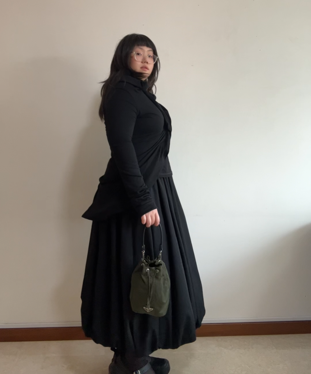 Prada mini green bucket bag (upcycled)