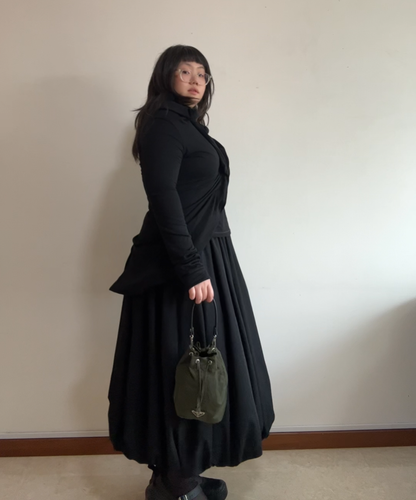 Prada mini green bucket bag (upcycled)