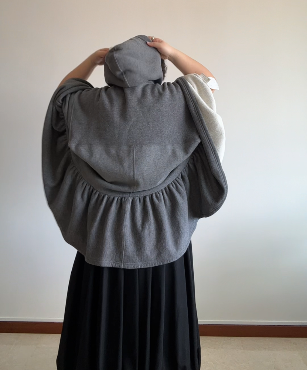 Junya Watanabe AW23 Hooded Ruffle Poncho