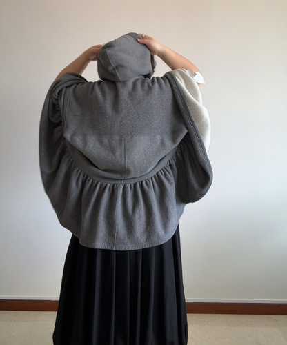 Junya Watanabe AW23 Hooded Ruffle Poncho