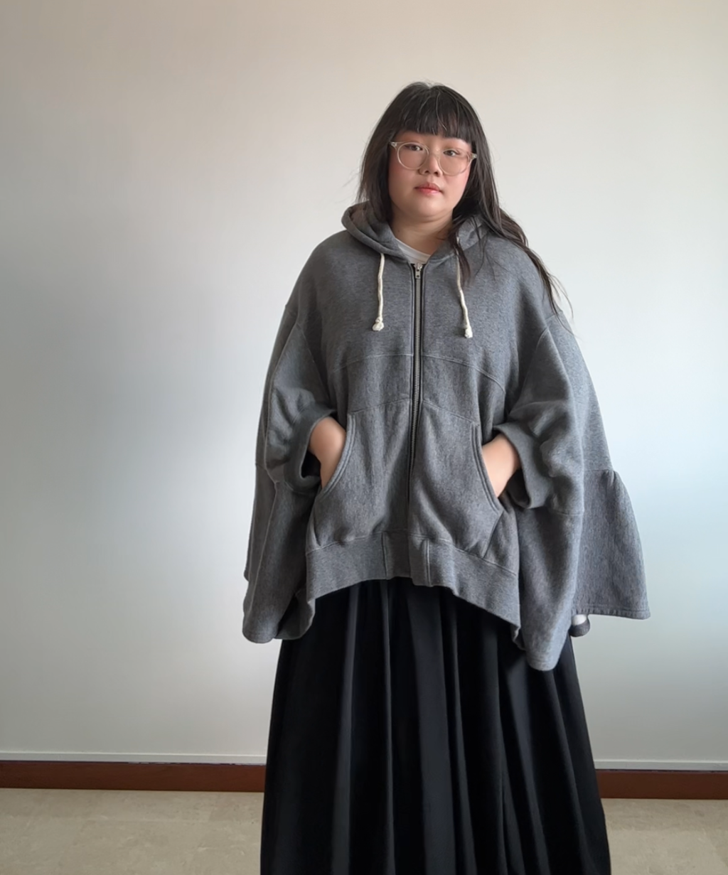 Junya Watanabe AW23 Hooded Ruffle Poncho