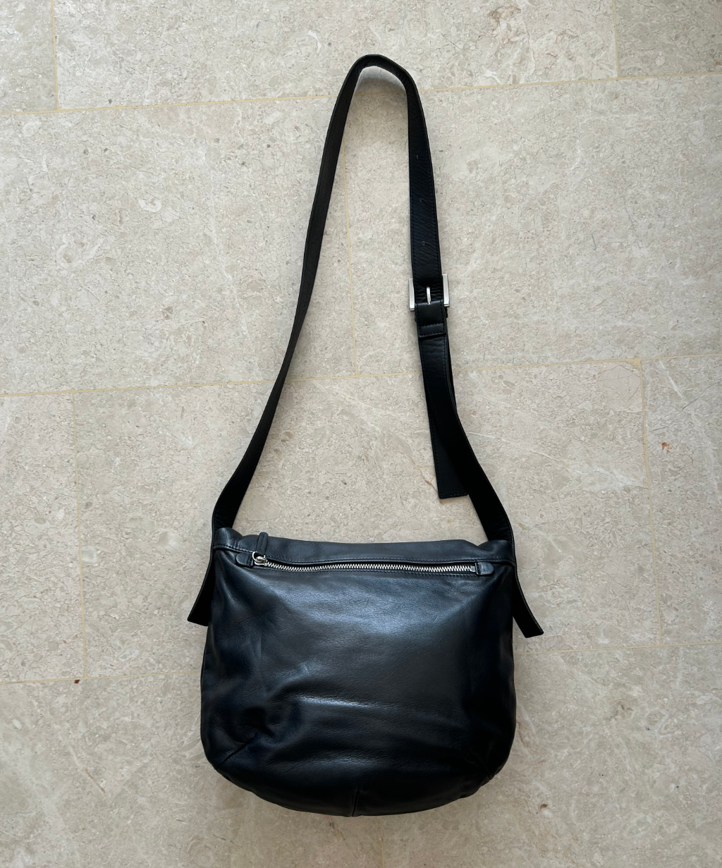 Kawa Kawa Kisslock Crossbody Leather Bag (L)