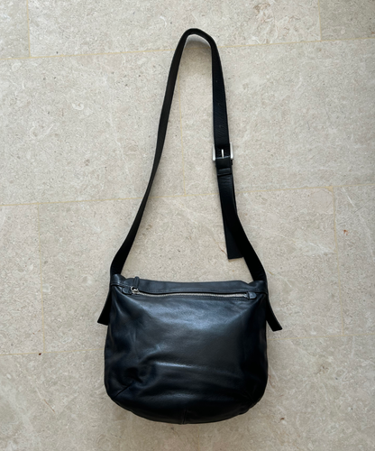 Kawa Kawa Kisslock Crossbody Leather Bag (L)