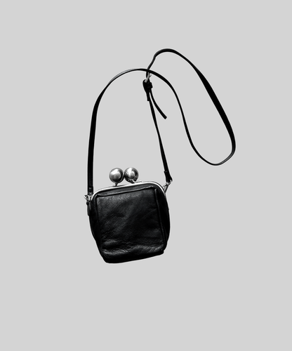 Kawa-Kawa Kiss Lock Clasp Mini Crossbody Bag