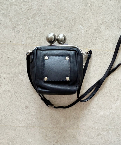 Kawa-Kawa Kiss Lock Clasp Mini Crossbody Bag