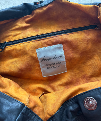 Kawa Kawa Leather Ruffle Tote