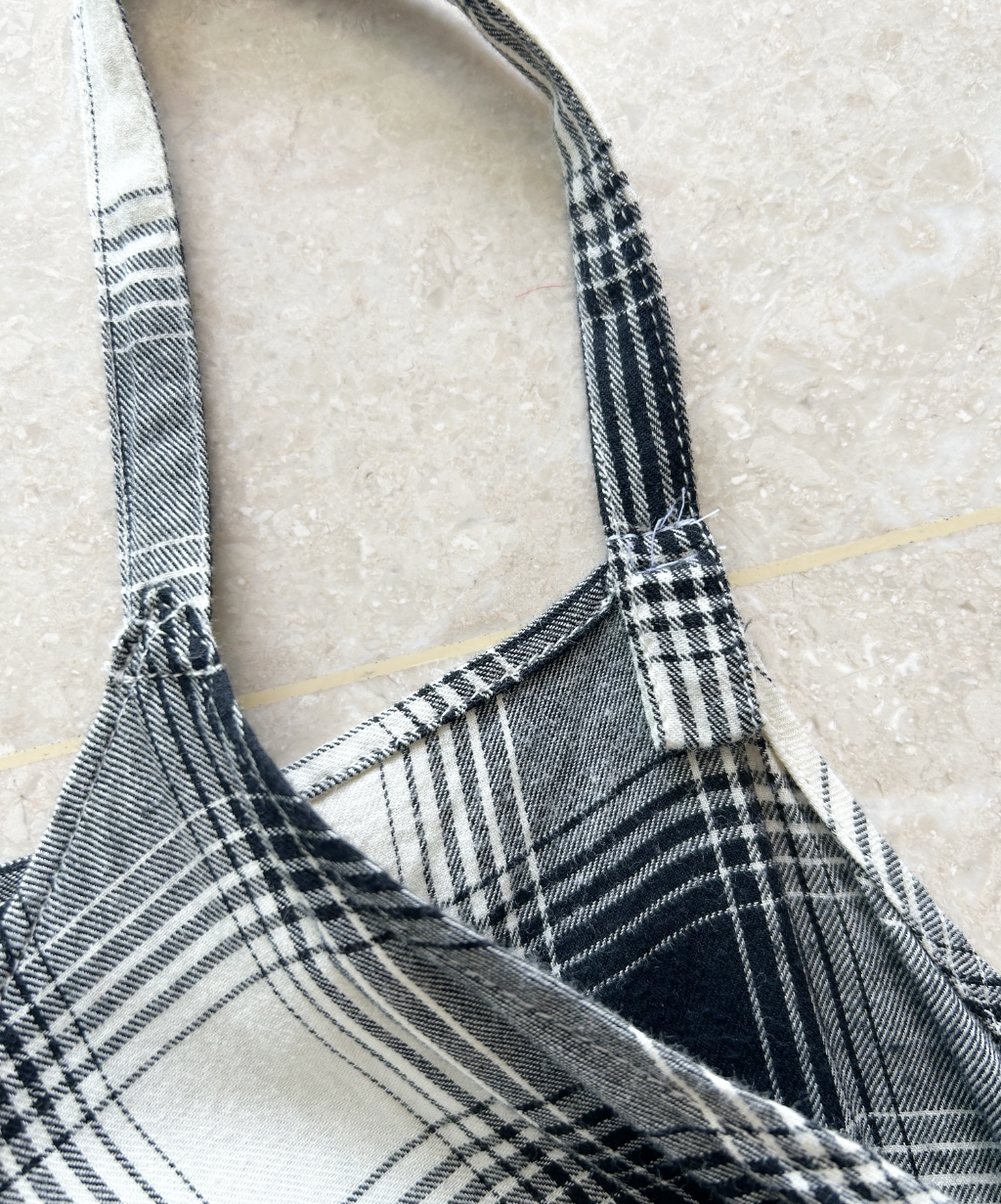 Krista Larson Plaid Frill Camisole