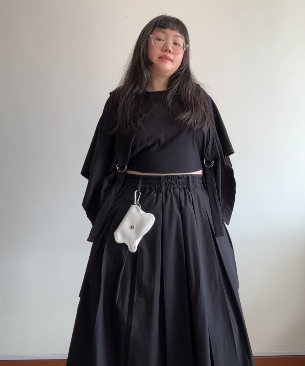 Nori Enomoto Wave Purse White