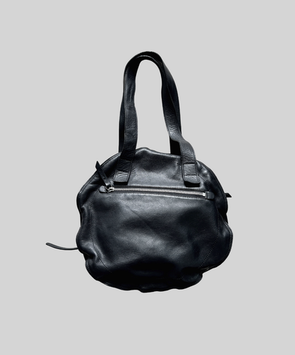 Michiamo Triple Zip Circle Leather Shoulder Bag