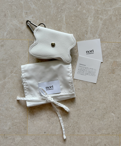 Nori Enomoto Wave Purse White