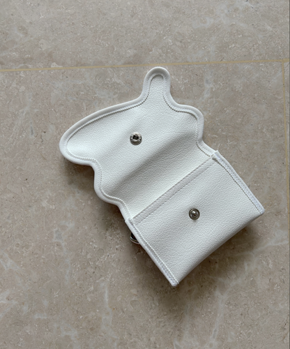 Nori Enomoto Wave Purse White