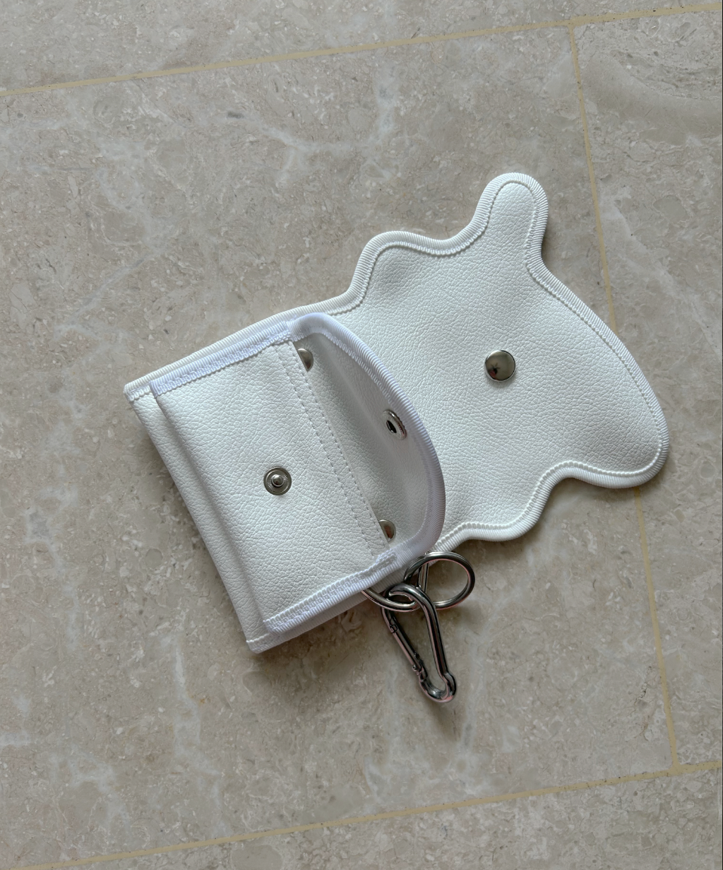 Nori Enomoto Wave Purse White
