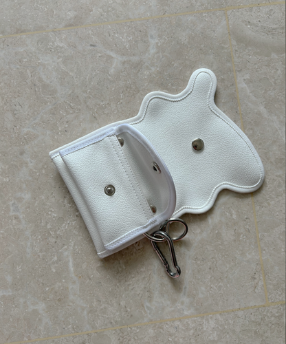 Nori Enomoto Wave Purse White
