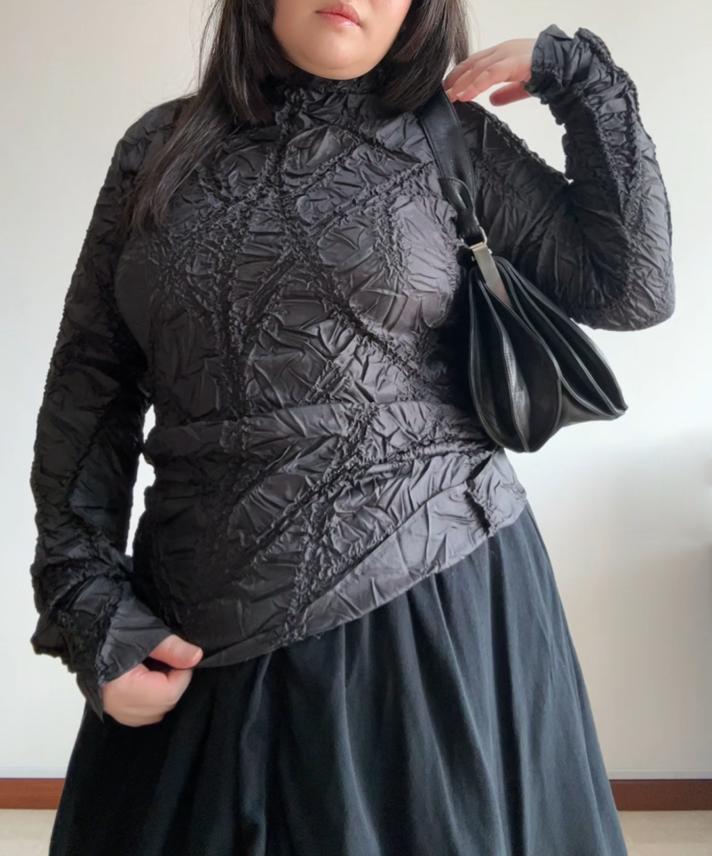 Pinore Webbed Textured Long Sleeve Shirt