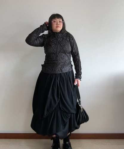 Pinore Webbed Textured Long Sleeve Shirt