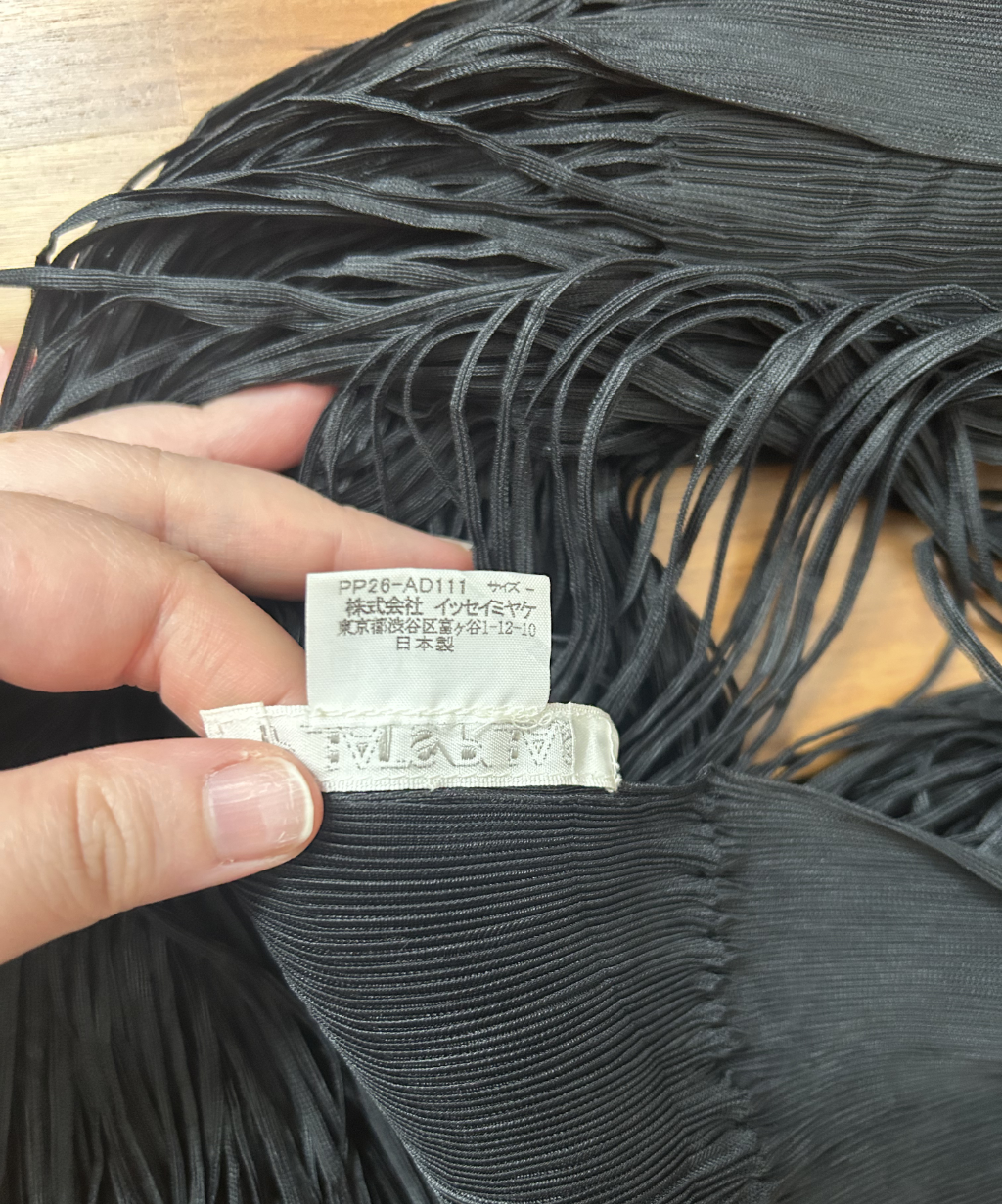 Pleats Please Fringe Pleats Scarf