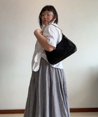 Prada 1998 Tessuto Metallo Shoulder Bag (S)