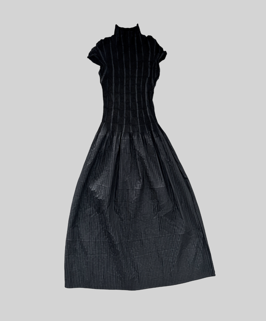 Specchio Midi Dress with High Slit