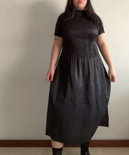 Specchio Midi Dress with High Slit