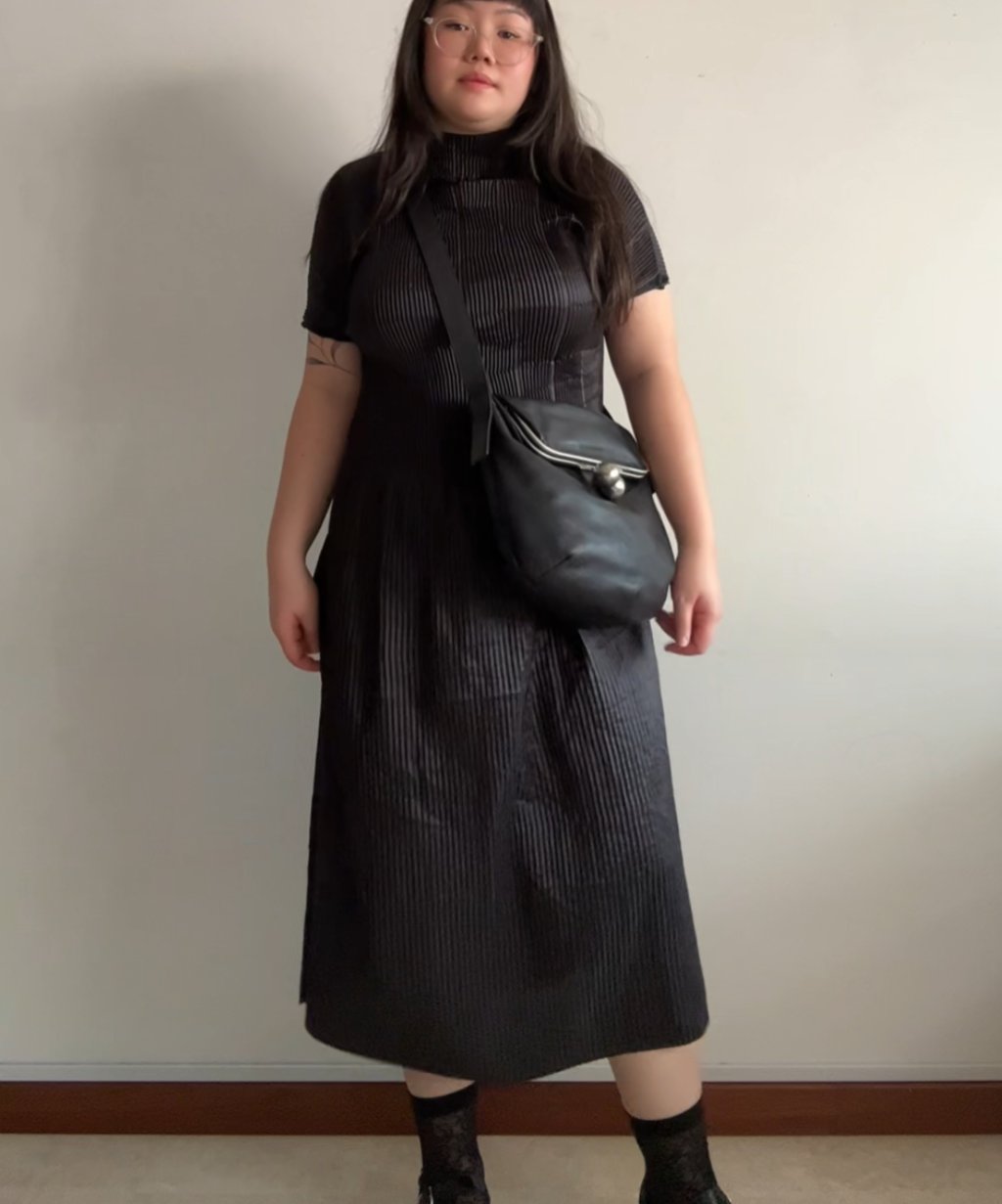 Kawa-Kawa kiss lock crossbody leather bag