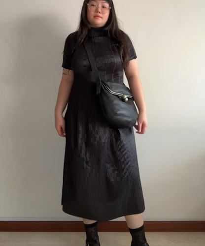 Kawa-Kawa kiss lock crossbody leather bag