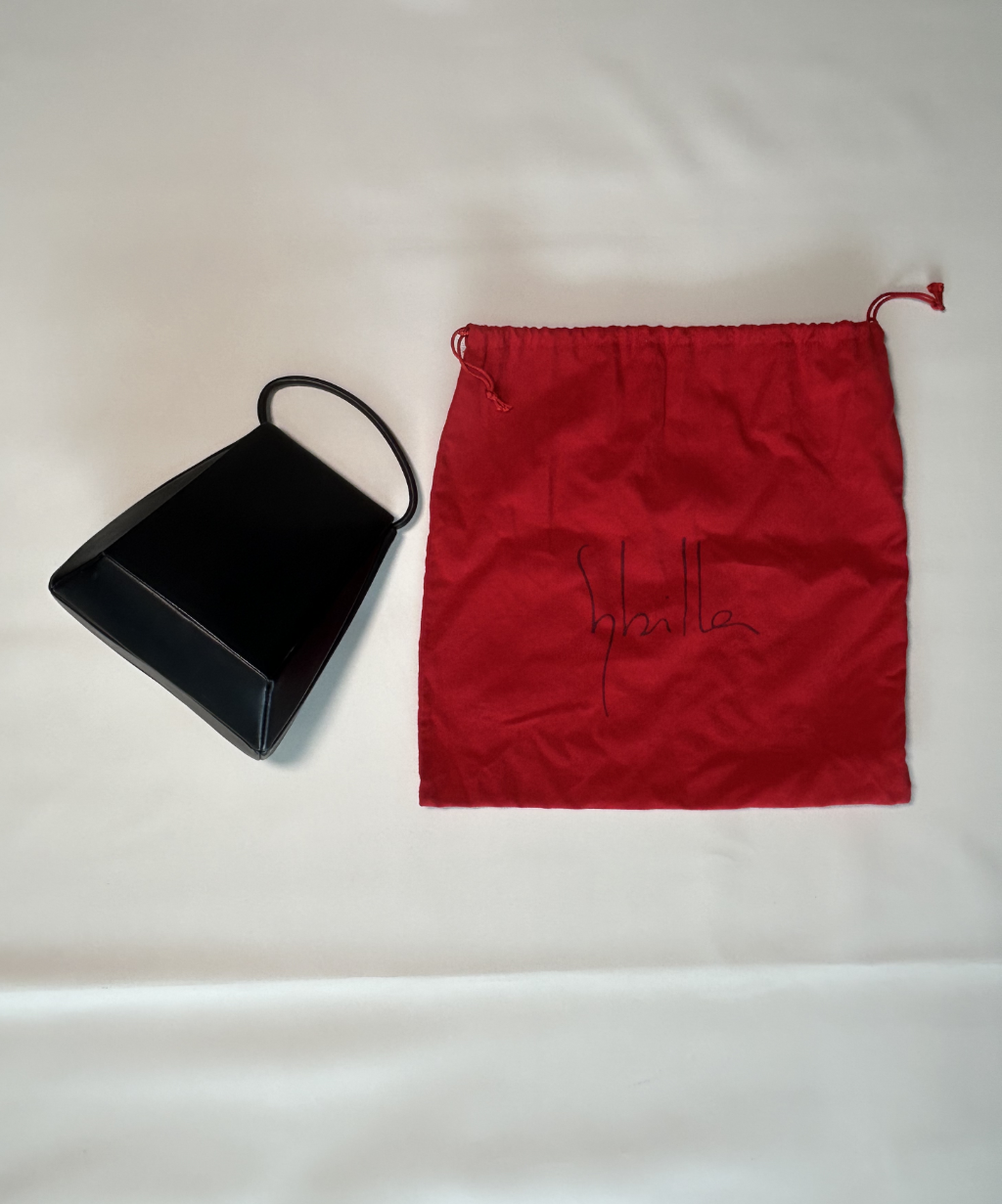 Sybilla Trapezoid Leather Bag with dust bag