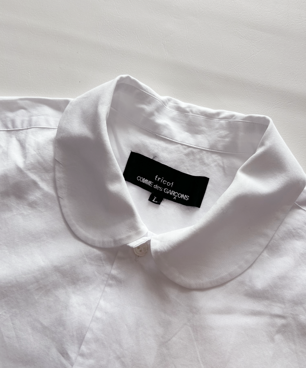 Tricot Comme des Garcons Round Collar Short Sleeve Shirt