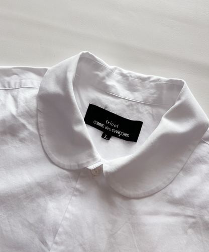 Tricot Comme des Garcons Round Collar Short Sleeve Shirt
