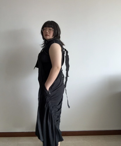 Y-3 SS21 Parachute Pinafore Dress