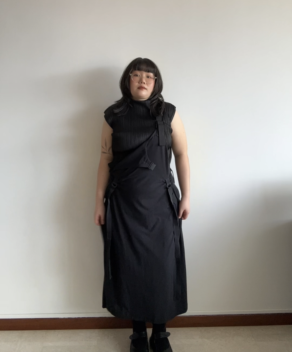 Y-3 SS21 Parachute Pinafore Dress