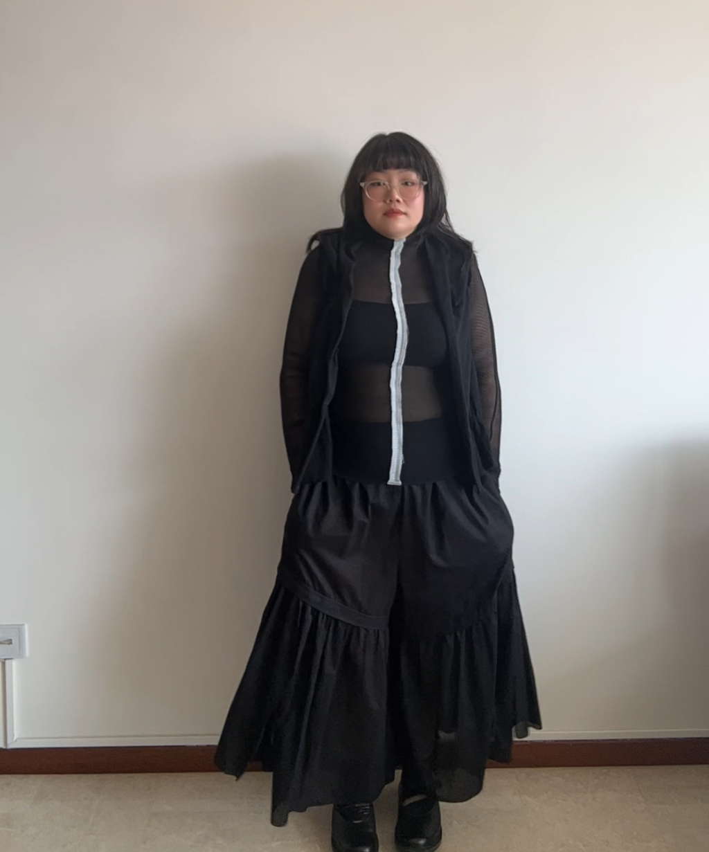 Y's Shirred Asymmetrical Vest