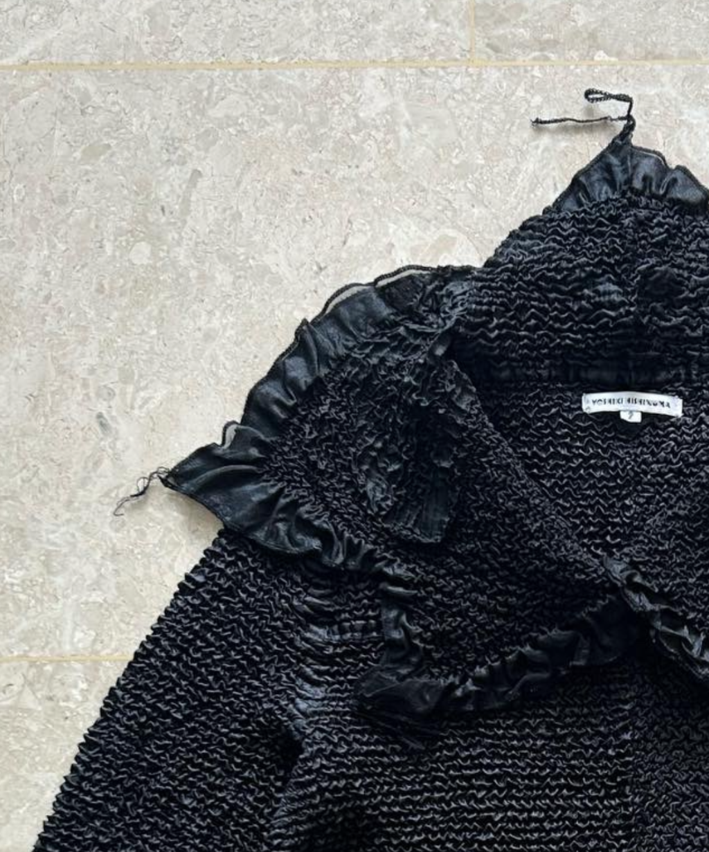 Yoshiki Hishinuma Star Collar Crinkle Blouse